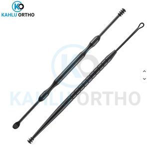 Lot de 5 outils de nettoyage d'oreilles rotatifs, cure-oreilles double extrémité, cuillères à cérumen noires par KAHLU ORTHOPEDIC - Product Image 3