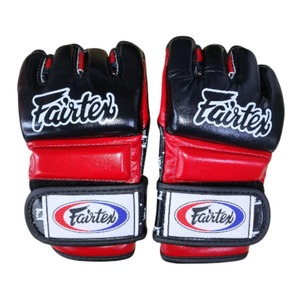 ถุงมือ MMA หนังแท้ Fairtex แบบครึ่งนิ้ว ปิดด้วยแถบตีนตุ๊กแก สำหรับทุกเพศ สั่งทำได้ คุณภาพสูง พิมพ์ลาย สำหรับฝึกซ้อมและต่อสู้ - Product Image 5