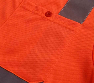 ANSI Class 2 High Visibility Reflective Shirt Safety Workwear for Construction Industrial Road Outdoor Workers Lightweight - Product Image 3