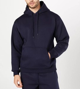 Cotton Fleece Hoodie Casual Pullover <b>Sweatshirt</b> With Pocket Warm Cotton Fleece Hoodie For Men Streetwear Style - Product Image 1