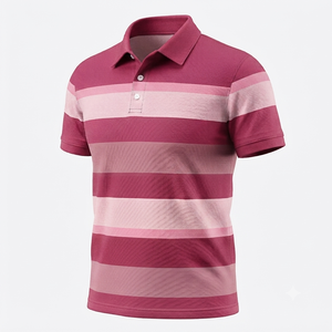 Camiseta de Verano de Manga Corta para Hombre, 100% Algodón, Antiarrugas, de Secado Rápido, con Bolsillo, Diseño Bordado en Azul Marino/Negro, Estilo Casual - Product Image 6