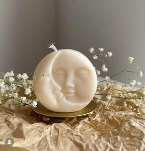 Vela decorativa perfumada con aroma a sol y luna de calidad premium disponible a precio de mayorista de fabricante indio. - Product Image 3