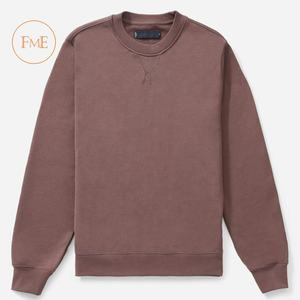 2026 Wholesale Men's Custom <b>Pullover</b> Sweatshirts Wool/Cotton Breathable Quick Dry Winter Front Logo Customizable - Product Image 3