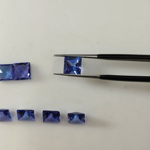 Tanzanita Azul Natural de 6.5MM, Corte Cuadrado, la Mejor Calidad, Tratada con Calor, Gema Suelta para Joyería - Product Image 5