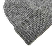 Bonnet unisexe côtelé personnalisé avec logo brodé, bonnet d'hiver chaud à revers, style streetwear minimaliste décontracté, vente en gros