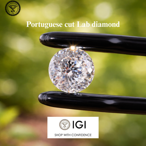 Diamants de laboratoire ronds naturels 100% authentiques, taille portugaise, 3 carats, couleur DEF, clarté VVS/VS, excellente taille, certificat IGI pour bijoux - Product Image 2