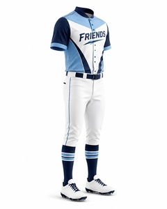 Uniforme de baseball haut de gamme pour homme, maillot et pantalon en polyester sublimé, anti-humidité, toutes saisons, coupe classique, manches courtes - Product Image 5