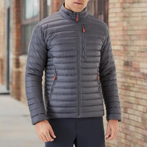 Veste longue d'hiver pour homme sur mesure, design à capuche, matelassée, doublure en sherpa, service OEM, coupe-vent, respirante, 100% polyester - Product Image 4