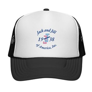หมวกแก๊ปพิมพ์ลายปี 1938 สีขาวดำ ตาข่ายด้านหลัง ปรับขนาดได้ แบบ Snapback หมวกลำลองสำหรับทุกเพศ เหมาะสำหรับกิจกรรมกลางแจ้ง ขายส่ง - Product Image 1