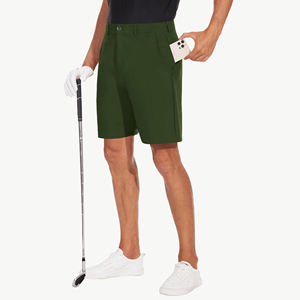 Shorts de golf pour hommes en toile respirante, couleur unie, séchage rapide, taille mi-haute, nouveau style décontracté pour l'entraînement - Product Image 3