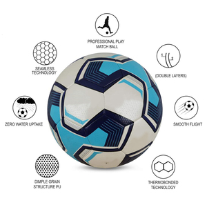 Balones de Fútbol de Tamaño Estándar 5/4/3 para Competición, Balón de Fútbol Resistente para Entrenamiento y Práctica 5 Balones de Fútbol - Product Image 2