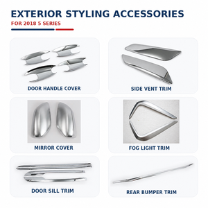 แผงสวิตช์ฝาท้ายด้านคนขับ ABS กรอบตกแต่งฝาครอบภายในสำหรับบีเอ็มดับเบิลยู ซีรีส์ 5 รุ่นที่มีคุณสมบัติสูงกว่า - Product Image 6