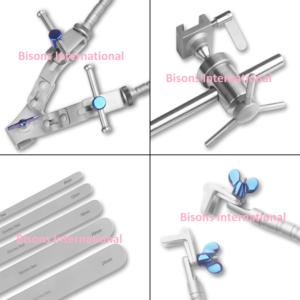Retractor Autoretráctil Leyla de BISONS, Brazos Dobles Flexibles, Acero Inoxidable, Herramienta Médica Quirúrgica Manual, Certificado CE - Product Image 6