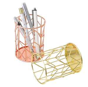 Portalápices de Metal de Lujo con Acabado Dorado para Estudio, Oficina, Escritorio, Organizador de Escritorio para Bolígrafos y Lápices - Product Image 5