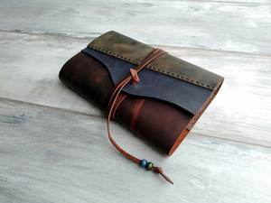 Protège-livres en cuir pleine fleur de vachette, étui folio en cuir grainé de qualité supérieure, fabricant de cuir avec logo personnalisé LBC-0003 - Product Image 2