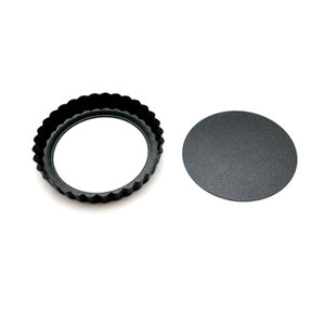 Molde para Tartas con Base Desmontable de 16.5 cm, Antiadherente de PTFE, Acanalado, para Quiche, Base Suelta, para Pie y Flan, Utensilio de Repostería Hecho en Corea - Product Image 3