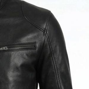 Chaquetas de Cuero para Hombre, Invierno, Transpirables, Resistentes al Viento, Impermeables, Ecológicas, Estilo Urbano, Tallas Grandes, Mejor Precio, Gran Venta - Product Image 4