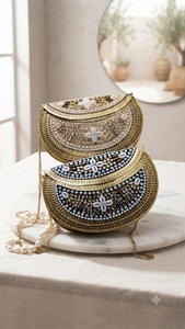Artisan indien-Embrayages de soirée en mosaïque fabriqués à la main pour femmes Accessoire parfait pour les fêtes et les occasions spéciales Design tendance - Product Image 3