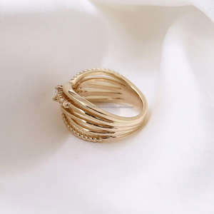 Igi/gia แล็บตัดเพชรวินเทจ14K สีเหลืองงานแต่งงาน/หมั้นแหวน unisex ในงานปาร์ตี้ทองคำสีขาว-คู่ควรกับแหวนครบรอบ - Product Image 2