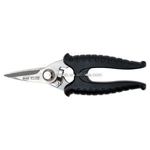 กรรไกรอเนกประสงค์ใบมีดสั้นขอบหยักสแตนเลส 7 นิ้ว รุ่น WIGA GT-703 พร้อมด้ามจับโลหะสำหรับงาน DIY - Product Image 1