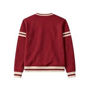 Kappa Alpha Psi Krimson Chenille Crewneck Fidèle À La Taille Premium Fleece Brodé Lettre Grecque Crest Fraternité Vêtements - Product Image 5