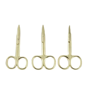 Tijeras para Cutículas de Acero Inoxidable Curvadas y Afiladas, Color Dorado, para Kits de Cuidado de Uñas, Belleza Premium, Duraderas, Ligeras, Ultrafinas - Product Image 6