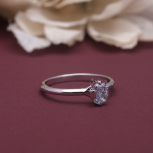 IGI Certified <b>Cushion</b> Cut Lab Grown Diamond Solitaire Engagement <b>Ring</b> Solid 925 Sterling Silver Classic Basket Setting <b>Ring</b> - Product Image 2