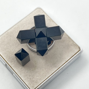Pierre précieuse d'onyx noir naturel de haute qualité AAA+, onyx noir facetté en forme de crayon pour la création de bijoux - Product Image 4