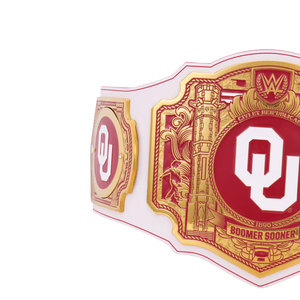 Oklahoma Sooners Championship Belt Customizable Wrestling Belt High Quality Collectible Sports Title Belt for Fans - Product Image 3