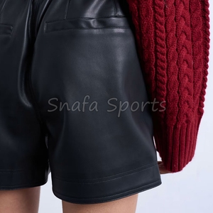 Women 100%Leather made <b>shorts</b> Wear Outdoor Use Leather <b>Shorts</b> for Women Breathable Quick Dry <b>Shorts</b> for Sale - Product Image 4