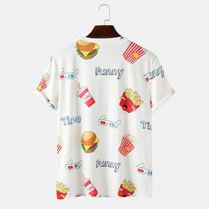 เสื้อยืดผู้ชายสั่งทำขายส่ง ผ้าฝ้ายออร์แกนิค 100% ผสมโพลีเอสเตอร์ เนื้อผ้าเบา คอกลม ผลิตแบบ OEM - Product Image 2