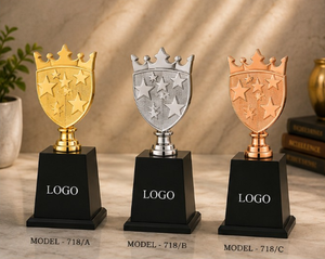 Trofeo Deportivo de Metal Fundido a Presión, Grabado con Láser, Impresión UV, Diseño Elegante, Portátil, para Eventos Corporativos - Product Image 2