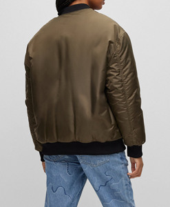 Blouson Bomber Matelassé Imperméable et Respirant en Coton avec Col à Capuche, Broderie Camouflage, Teinture Hiver, Vente en Gros OEM pour Femme - Product Image 4
