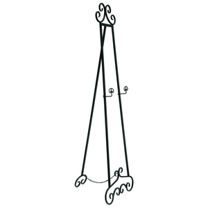 Antique Metal Floor <b>Easel</b> Stand Height Adjustable Standing Type Rectangle Shape Painted Green for Home Decor - Product Image 3