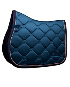 Precio de fábrica, almohadilla de silla de montar personalizada con acolchado ondulado, venta al por mayor, tela exterior de algodón para doma, espuma, satén, poliéster, manta para caballo - Product Image 5