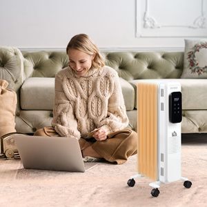 Caminetto Elettrico Indipendente con Riscaldamento 161 Sq. Stufa Elettrica a Cristalli di Carbonio, Capacità 600/900/1500 W, Bianca, 3 Modalità, Timer, Telecomando - Product Image 2