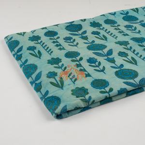 Tissu en coton Dabu léger de qualité supérieure, bleu indigo, robe kimono fantaisie pour femmes et filles indiennes, multi-usages pour sacs et housses - Product Image 6