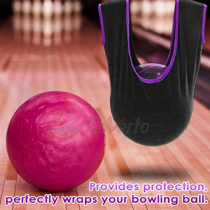 Reusable Microfiber <b>Bowling</b> Ball Cleaner Bag Durable Polishing Towel For Daily <b>Bowling</b> Equipment Care - Product Image 6