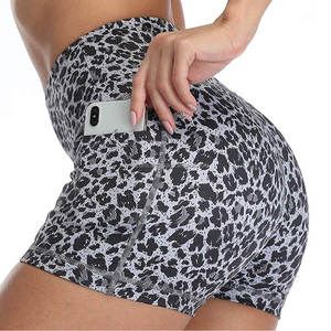 Meilleur fournisseur Shorts de sport pour femmes à taille haute, respirants, pour le yoga ou la salle de sport, design streetwear pour une utilisation en extérieur, quantité en gros - Product Image 2