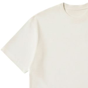 T-shirt neutre surdimensionné pour homme, manches courtes, col rond, coton, streetwear décontracté, imprimé logo petit sur la poitrine, tee-shirt d'été - Product Image 3