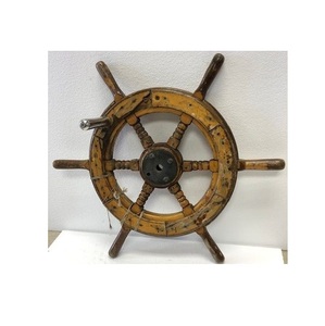 Wooden <b>Ship</b> <b>Wheel</b> Vintage Sail Decor Companion Designed to Create Relaxing Coastal Interiors with Authentic Marine Spirit - Product Image 4