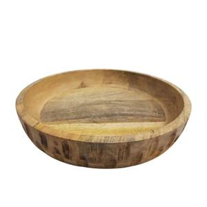 Bol à salade en bois d'acacia éco-responsable fait main, grande capacité, durable, pour servir et mélanger, idéal pour les mariages et les restaurants - Product Image 1