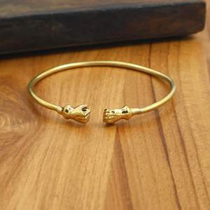 Minimal Gold Arm Cuff Adjustable Upper <b>Bracelet</b> Bohemian Statement Jewelry, Elegant Gift for Her - Product Image 1