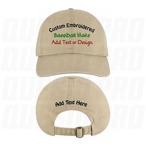 Custom Embroidered Dad <b>Hat</b> Personalized Baseball <b>Cap</b> Front Back Embroidery Upload Logo Text Adjustable Cotton <b>Hats</b> <b>Caps</b> - Product Image 2