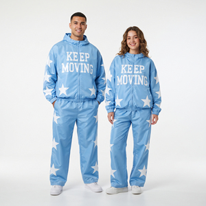 Unisex Cotton Zipper Hooded Tracksuit Set Oversized Hoodie Jogger <b>Pants</b> Warm Casual Streetwear Loose Fit <b>Sweat</b> Suit Men <b>Women</b> - Product Image 6