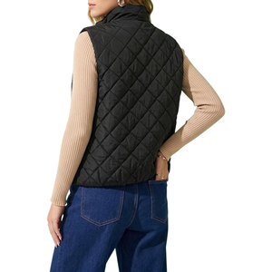 Nuevo Chaleco de Plumón de Invierno para Mujer, Cuello Alto, Tejido con Parches, Cálido y Suave, Tallas Grandes, Chaqueta sin Mangas a la Moda, Gilet - Product Image 2