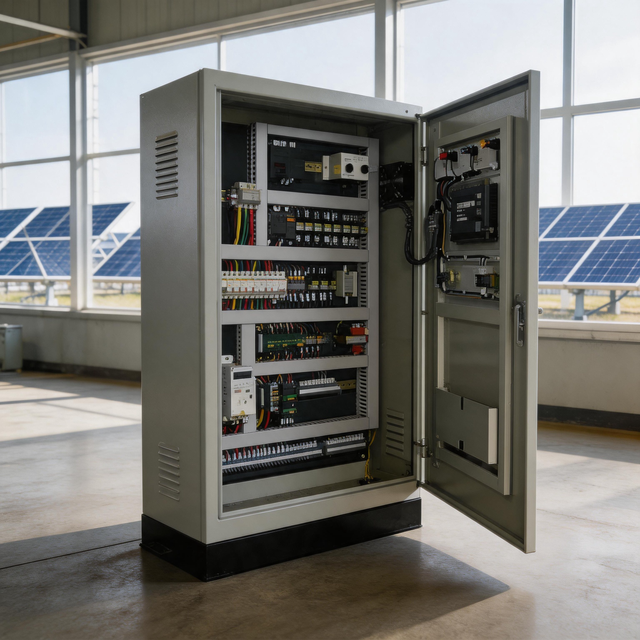 HVAC Energy Saving Electrical PLC Control Cabinet with Temperature Sensor for Chiller Boiler Fan Coil Unit Control