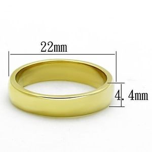 TK1375G Stainless Steel <b>Ring</b> with IP Gold (Ion Plating) No Stone for Dishes & <b>Plates</b> - Product Image 2
