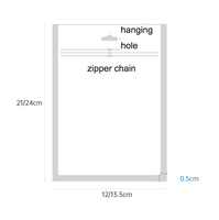 En stock, étui de téléphone portable avec logo personnalisé, emballage en sac zippé/accessoires pour téléphone, sac zippé en plastique
