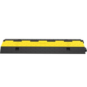 Set di 5 Rampa Dissuasore di Velocità in Gomma a 2 Canali, Capacità di Carico 5.000 kg, Design Modulare - Product Image 1
